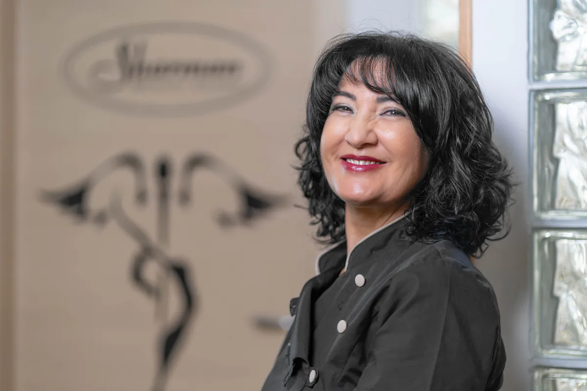 Patrizia nel centro Sharman Beauty Clinic